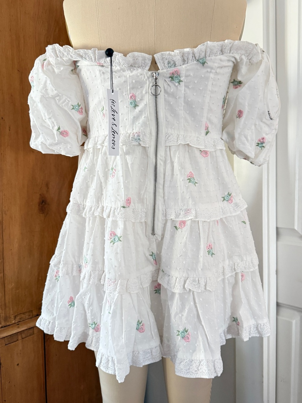 For Love & Lemons Off the Shoulder Dress NWT - Picture 3 of 16